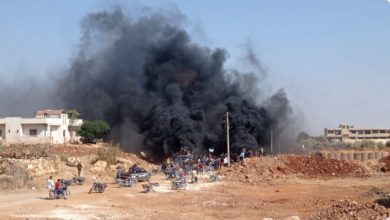 صورة احتجاجات كبيرة في قرى وبلدات جبل الزواية بريف إدلب أمام النقاط التركية