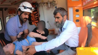 صورة إصابة امرأة وطفل في قصف مدفعي على ريف إدلب