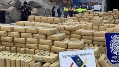 صورة إسبانيا تضبط 20 طناً من المخدرات في سفينة جاءت من لبنان بطاقم سوري