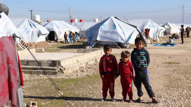 صورة نزوح 45 عائلة من تل تمر إلى مخيم نوروز قرب ديرك
