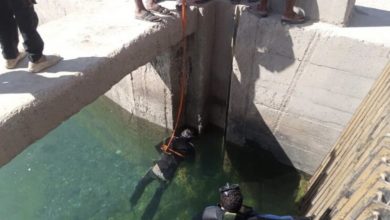 صورة انتشال جثة شاب غرق في قناة ري بريف الرقة