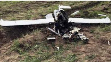 صورة سقوط طائرة مسيرة إسرائيلية داخل الأراضي السورية