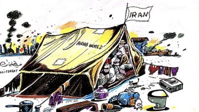 صورة الكاريكاتير الأسبوعي للفنان السوري علي فرزات “نتيجة التدخل الإيراني”