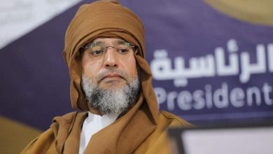 صورة القذافي يترشح للانتخابات الرئاسية في ليبيا (صورة)