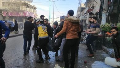 صورة مقتل 9 أشخاص في قصف صاروخي على مدينة الباب شمال حلب
