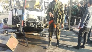 صورة مقتل جندي وجرح 11 آخرين بانفجار استهدف حافلة مبيت عسكرية في دمشق