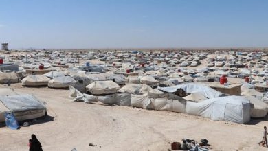 صورة مقتل لاجئ عراقي في القسم الرابع من مخيم الهول بريف الحسكة