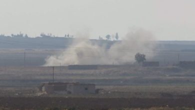 صورة إصابة شخصين بينهم عنصر من قوات سوريا الديمقراطية في قصف شمال الحسكة