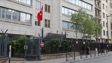 صورة هجوم بالمتفجرات على القنصلية التركية في فرنسا