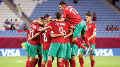 صورة ماذا فعل لاعبو منتخب المغرب بعد إعلان الفوز؟ (فيديو)