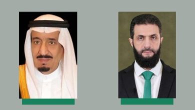 صورة الرئيس الشرع يتلقى من ملك السعودية تهنئة بقدوم شهر رمضان