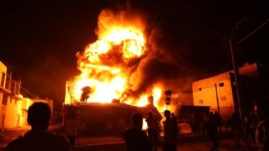 صورة 28 إصابة وأضرار واسعة إثر حريق ضخم بمدينة الباب شرقي حلب