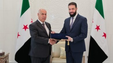 صورة الشرع يتسلم دعوة رسمية للمشاركة في القمة العربية المزمع عقدها في بغداد