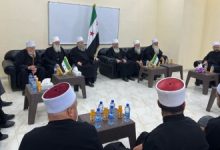 صورة وفد من وجهاء السويداء في داريا والأمن العام يفرض سيطرته على أشرفية صحنايا