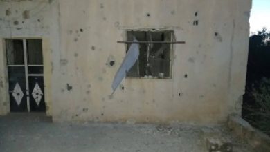 صورة قذائف هاون تسقط على قرية حران بريف السويداء