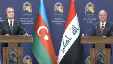 صورة وزيرا خارجية العراق وأذربيجان يناقشان جهود الاستقرار في سوريا