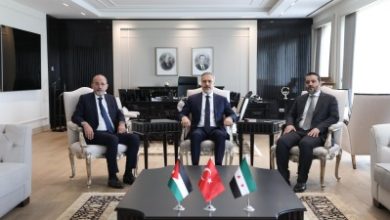 صورة انتهاء اجتماعات وزراء خارجية تركيا وسوريا والأردن في أنقرة