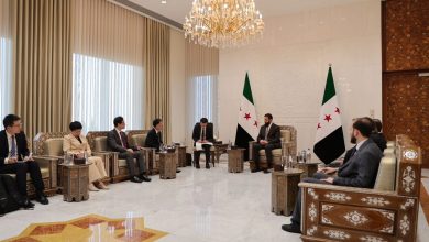 صورة الرئيس الشرع يلتقي وفداً صينياً في دمشق