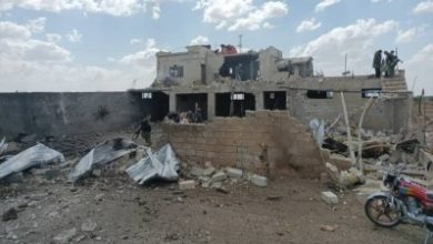 صورة غارة جوية على منزل في السويداء وقصف متبادل في الكرك الشرقي والثعلة