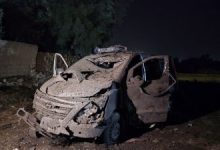 صورة قتلى وجرحى بانفجار سيارة ملغمة استهدف مخفر شرطة مدينة الميادين