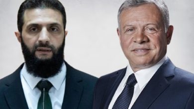 صورة الرئيس أحمد الشرع والعاهل الأردني يبحثان هاتفيا التطورات الراهنة وتوسيع التعاون