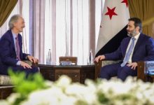 صورة الشيباني يبحث مع بيدرسن قضايا الأمن والعدالة الانتقالية