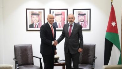 صورة الصفدي خلال لقاء باراك: دعم سوريا واستقرارها يشكل ركيزة لاستقرار المنطقة