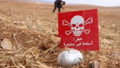 صورة مقتل طفل بانفجار لغم أرضي غربي درعا