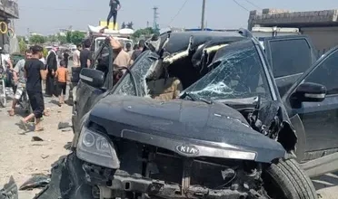 صورة طائرات التحالف الدولي تستهدف سيارة شمال ادلب