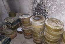 صورة الأمن الداخلي يضبط مستودع أسلحة في ريف درعا الغربي