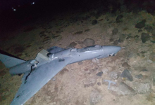 صورة سقوط مسيّرة إيرانية بريف القنيطرة الجنوبي دون وقوع إصابات
