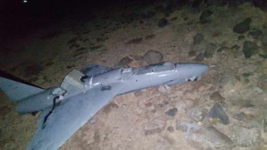 صورة سقوط مسيّرة إيرانية بريف القنيطرة الجنوبي دون وقوع إصابات