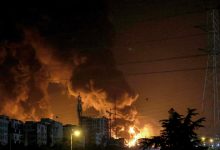 صورة قصف إيراني إسرائيلي متبادل في اليوم الثامن للحرب