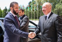 صورة الرئيس الشرع يصل أذربيجان على رأس وفد حكومي