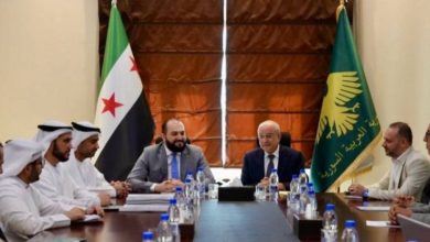 صورة وزير النقل ومحافظ دمشق يلتقيان وفداً من الشركة الوطنية للاستثمار