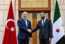 صورة الرئيس الشرع يستقبل وزير الخارجية التركي في دمشق