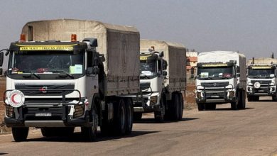 صورة قافلة مساعدات جديدة تدخل السويداء عبر ممر بصرى الشام