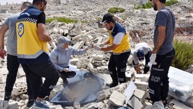 صورة العثور على رفات ثلاثة أشخاص داخل منزل في حي كرم الزيتون بحمص