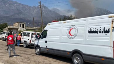 صورة الهلال الأحمر: نواصل الاستجابة للقرى المتضررة من حرائق ريف حماة الغربي