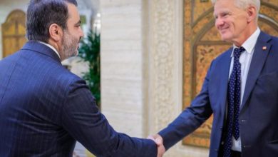 صورة الشيباني يلتقي أمين عام المجلس النروجي لبحث سبل التعاون في المجال الإنساني