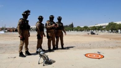 صورة روبوتات وطائرات استطلاع حديثة لتأمين معرض دمشق الدولي