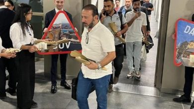 صورة انطلاق أول رحلة جوية مباشرة بين مرسين ودمشق