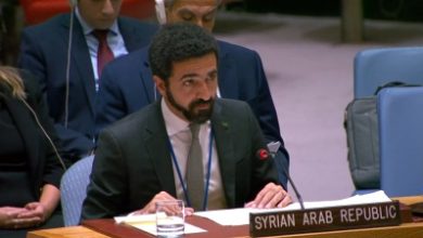 صورة إبراهيم علبي يقدّم أول كلمة لسوريا في مجلس الأمن ويعبر عن فخره بتمثيل الجمهورية