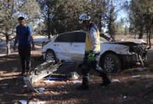 صورة وفاة شخص بحادث سير قرب بلدة الزربة بريف حلب الجنوبي