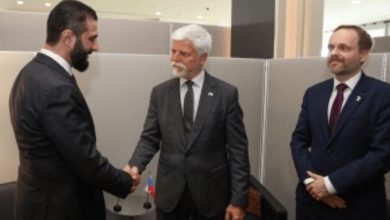 صورة الرئيس الشرع يلتقي نظيره التشيكي في نيويورك