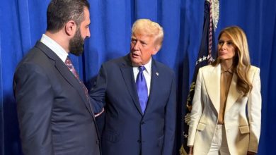صورة الرئيس الشرع يلتقي الرئيس الأمريكي وعقيلته في نيويورك
