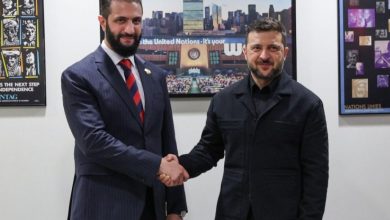 صورة الرئيس الشرع يلتقي نظيره الأوكراني في نيويورك