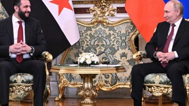صورة الرئيس الشرع وبوتين يختتمان محادثات موسكو باتفاق على تعزيز التعاون