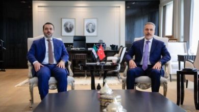 صورة الشيباني وفيدان يبحثان متابعة نتائج الاجتماع الأمني بين دمشق وأنقرة
