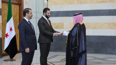 صورة الرئيس الشرع يتسلّم أوراق اعتماد سفراء السعودية وإيطاليا وأرمينيا
